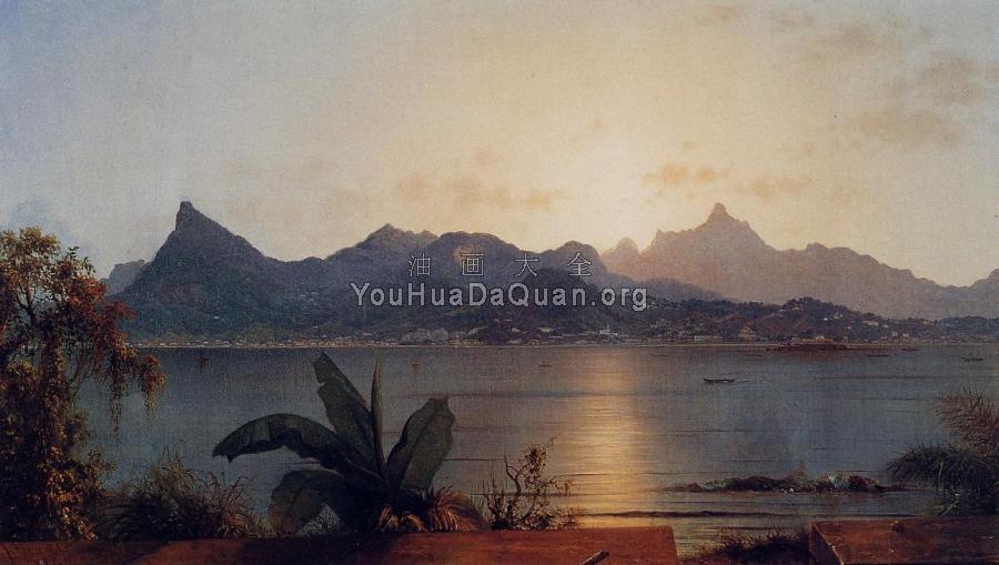 Sunset, Harbor at Rio - 马丁·约翰逊·赫德